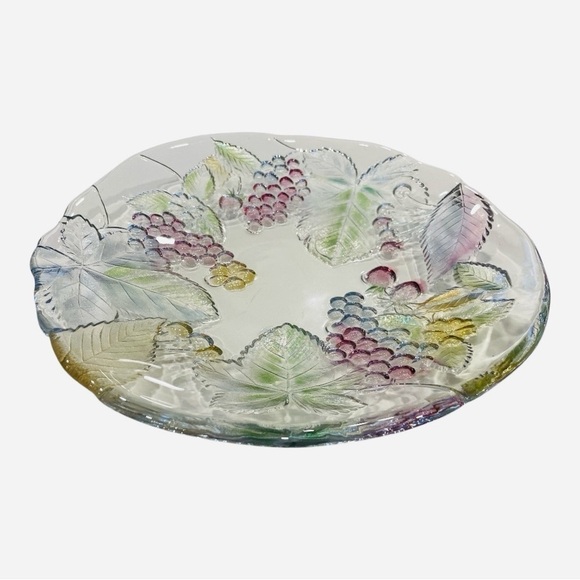 Vintage Mikasa Savoir Vivre Japan Cornucopia 13" Serving Platter Fruit Leaves - Picture 1 of 6